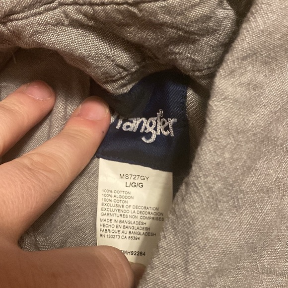Vintage wrangler button up large - Picture 4 of 4